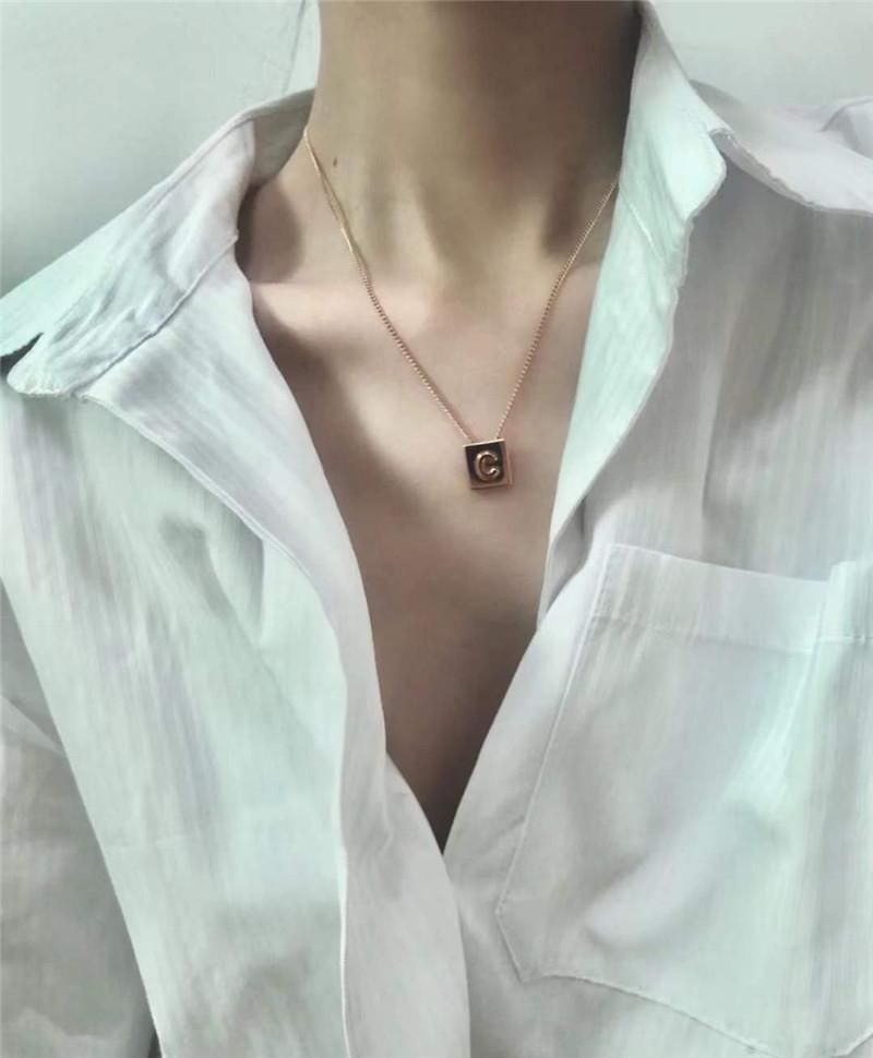 CELINE/赛琳经典ALPHABET金色饰面26个字母黄铜项链-女士项链-赛