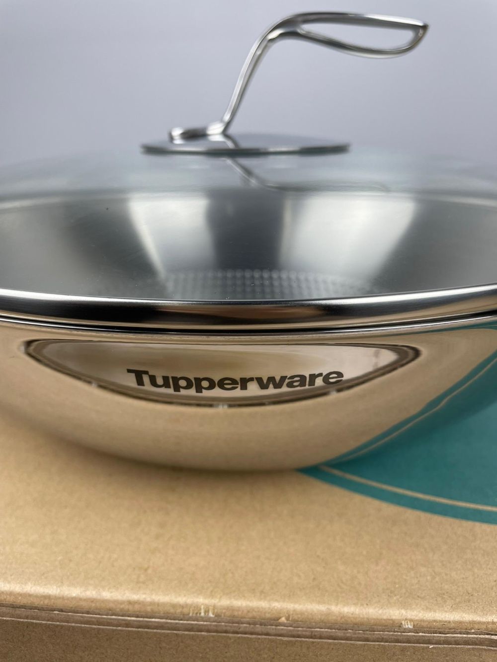 tupperware特百惠大师系列炒锅5L容量锅盖钢化玻璃内径30外径32cm-炒锅