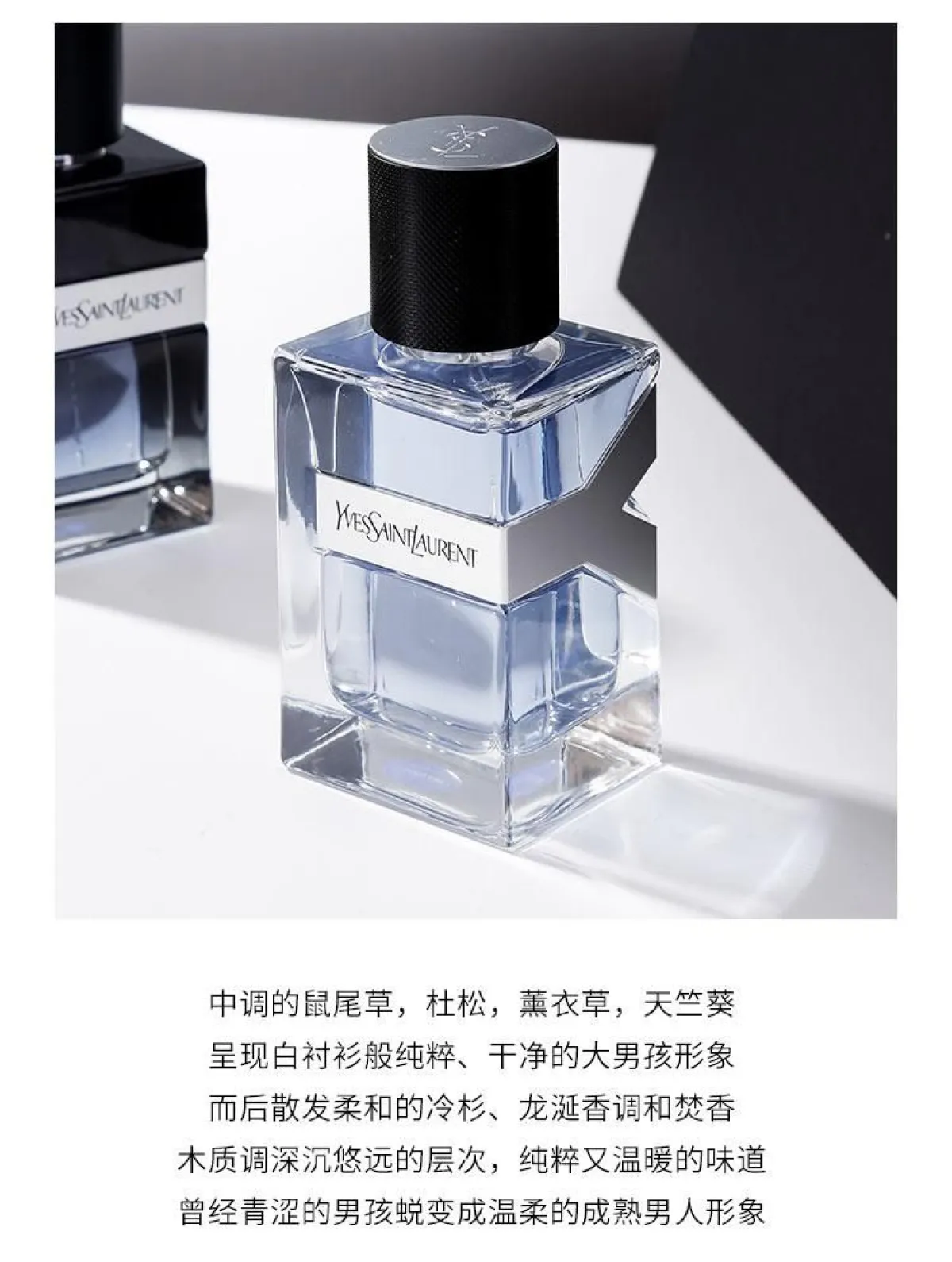 YSL圣罗兰先锋男士Y香水淡香60/100ml 持久清新海洋木质香送男友礼物