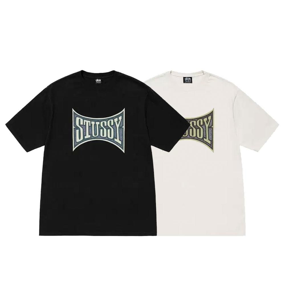 STUSSY 23ss CHAMPION PIGMENT DYED TEE 字母印花短袖T恤男女装-运动T