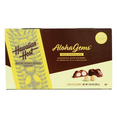 美国直邮hawaiian host夏威夷果巧克力227g*3盒夹心