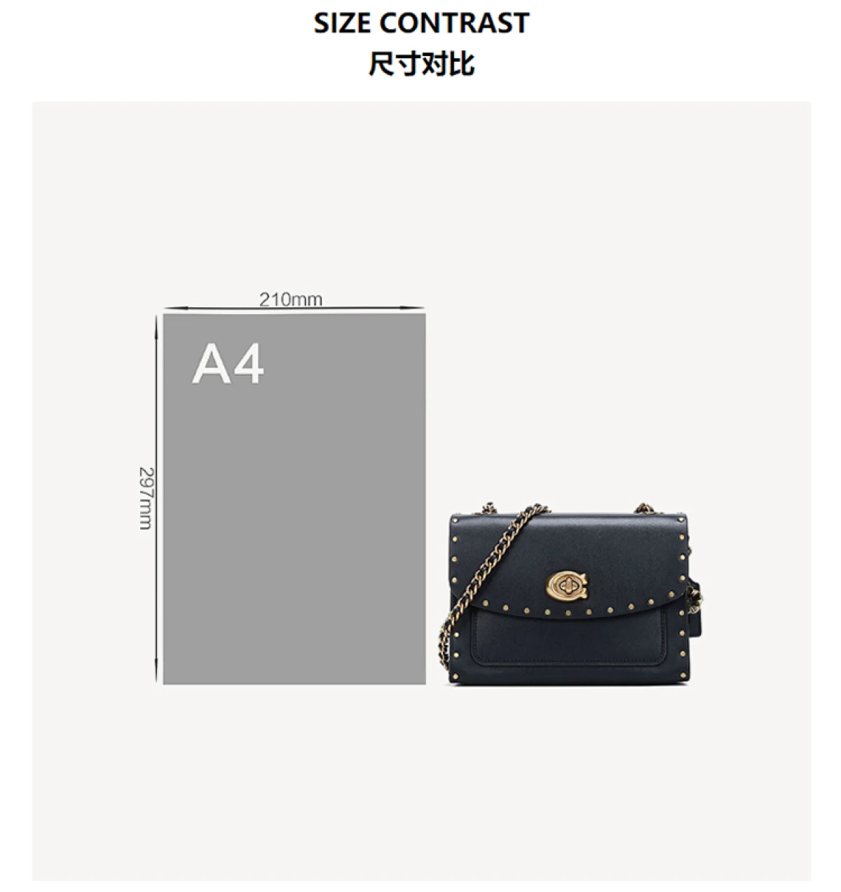 图片[14]-COACH 蔻驰 女士专柜款PARKER单肩斜挎包黑色18号小号29389B4BK-穿范儿