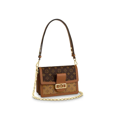 图片[1]-Louis Vuitton/路易威登 LV DAUPHINE老花单肩手提达芙妮链条包 M45958-穿范儿