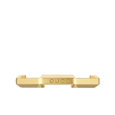 图片[3]-【包税】GUCCI/古驰 2021春夏新款 Link to Love系列 18k金黄金Gucci铭文-穿范儿