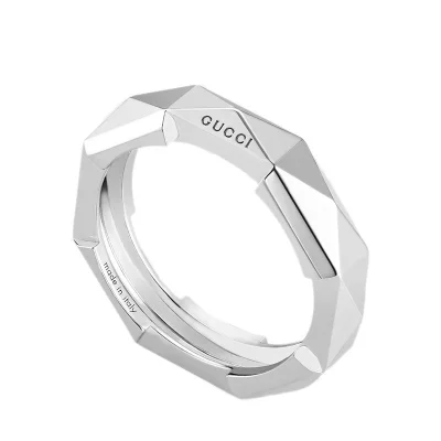 图片[1]-【包税】GUCCI/古驰 2021春夏新款 Link to Love系列 18k金白金Gucci-穿范儿