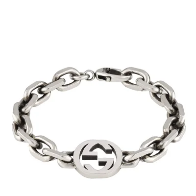 图片[2]-【包税】GUCCI/古驰 21新款 925银大号GG细节手链627068J84000728-穿范儿