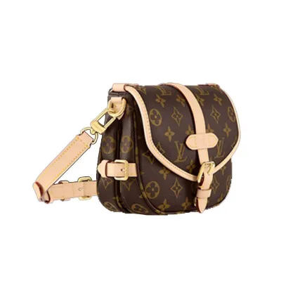 图片[2]-LOUIS VUITTON/路易威登LV 小号涂层帆布拼牛皮双子星单肩斜挎手提包M46740-穿范儿