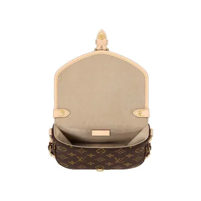 图片[3]-LOUIS VUITTON/路易威登LV 小号涂层帆布拼牛皮双子星单肩斜挎手提包M46740-穿范儿