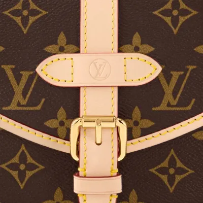 图片[5]-LOUIS VUITTON/路易威登LV 小号涂层帆布拼牛皮双子星单肩斜挎手提包M46740-穿范儿