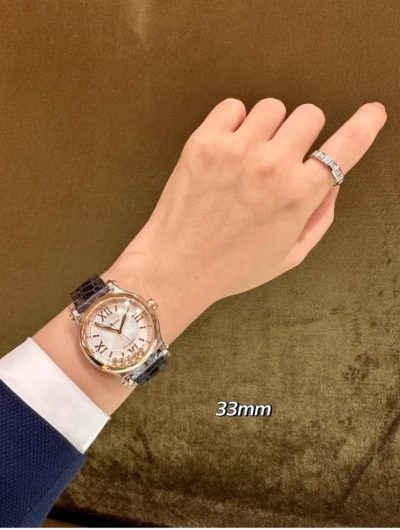 图片[6]-韩国专柜代购Chopard萧邦HAPPYSPORT快乐钻石腕表 5颗钻 全金手表-穿范儿