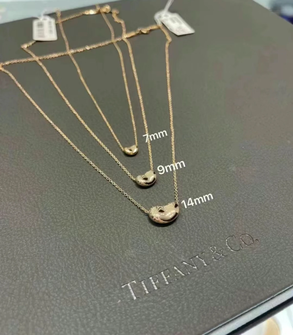 图片[1]-韩国免税店采购 Tiffany蒂芙尼 Elsa Peretti bean 蚕豆项链 锁骨链-穿范儿