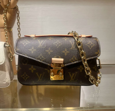 lv路易威登 east westmini老花链条邮差包单肩斜挎手提包正品送检