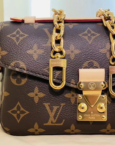 lv路易威登 east westmini老花链条邮差包单肩斜挎手提包正品送检