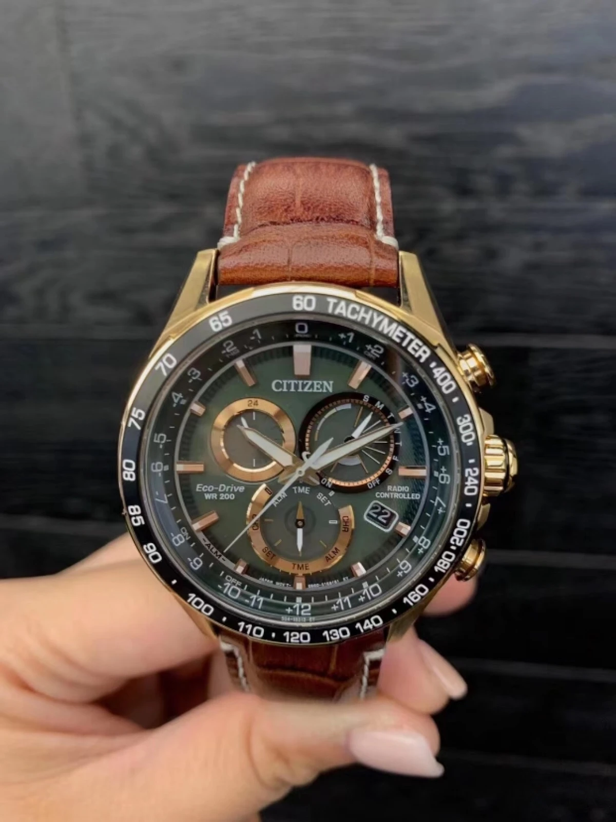 图片[1]-美国直邮 Citizen CB5919-00X西铁城光动能男表无线电控制手表-穿范儿