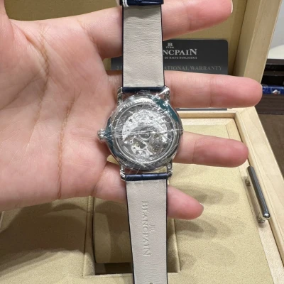 图片[3]-BLANCPAIN宝珀钻石舞会月相女神18k白金钻石满钻贝母表盘机械-穿范儿