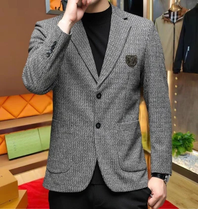 图片[1]-LV羊毛呢男士西服外套M-4XL-穿范儿