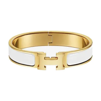 图片[1]-爱马仕HERMÈS 奢侈品女士时尚百搭Clic H手镯手链礼物推荐H700001F31-穿范儿