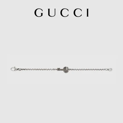 图片[4]-GUCCI古驰双G女士男士钥匙银手链1901387-穿范儿