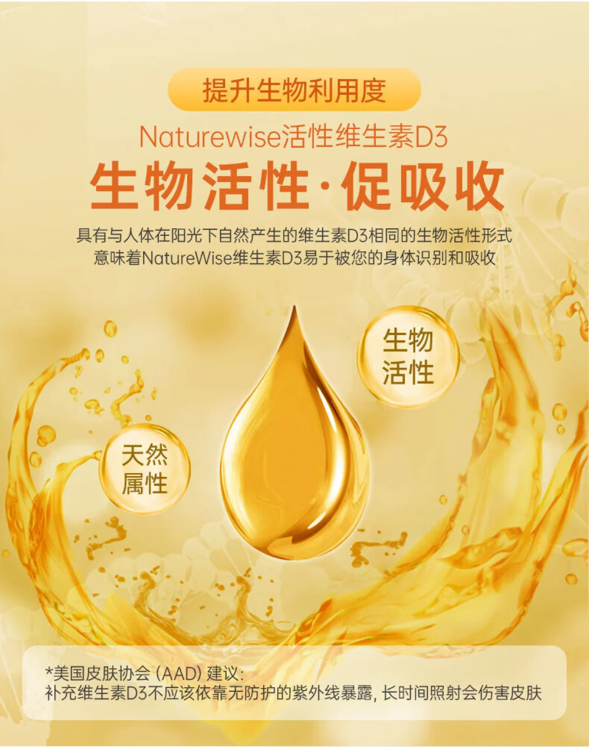 naturewise阳光瓶维生素d3成人5000IUvd3软胶囊男女青少年补钙-增强免疫-洋码头