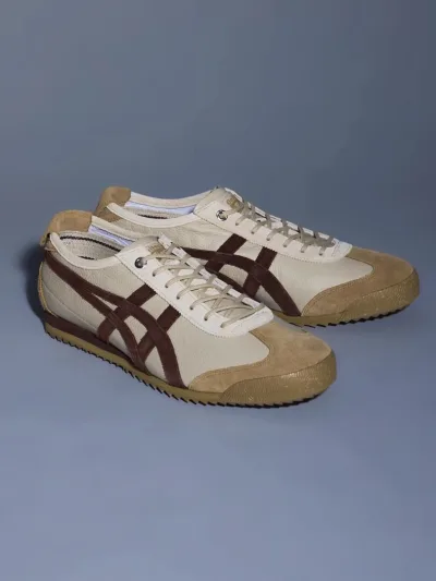 经典】Onitsuka Tiger鬼塚虎MEXICO 66 SD VIN男女款休闲德训鞋棕色
